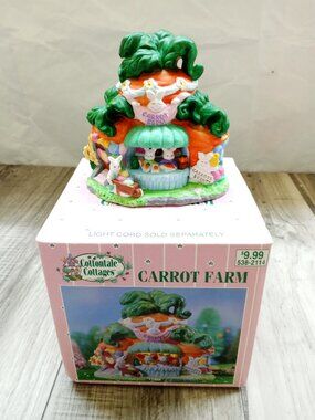 CARROT FARM Cottontale Cottages Easter Village Porcelain Painted House